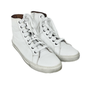 Bueno white leather Riley hi-tops